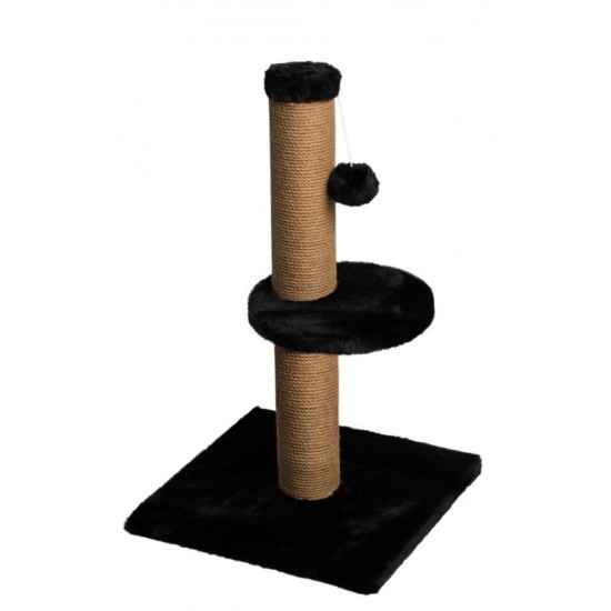 DUBEX Draskyklė katei su bumbulu, 34x34x67 cm, juoda DUBEX Draskyklė katei su bumbulu, 34x34x67 cm, juoda