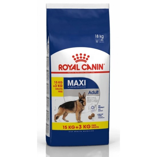 Royal Canin SHN Maxi Adult 15kg + 3kg nemokamai Royal Canin SHN Maxi Adult 15kg + 3kg nemokamai