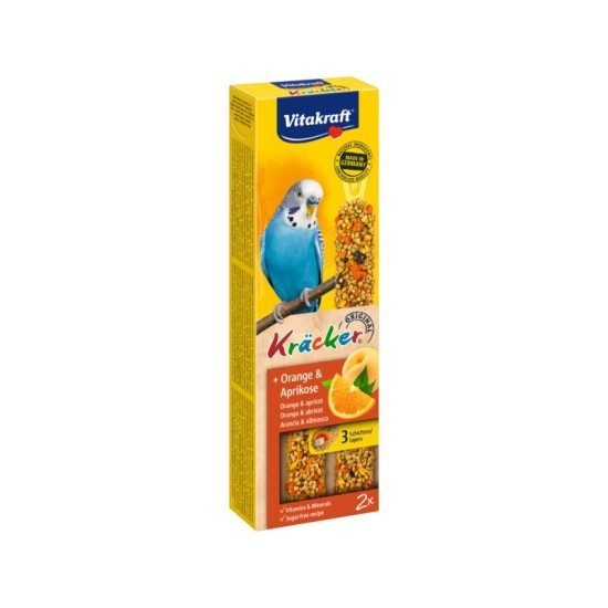 Kracker orange banguotų papūgų gardėsiai su apelsinais
