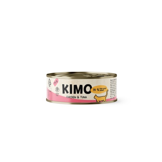 Kimo Chicken & Tuna konservai katėms su vištiena ir tunu Kimo Chicken & Tuna konservai katėms su vištiena ir tunu