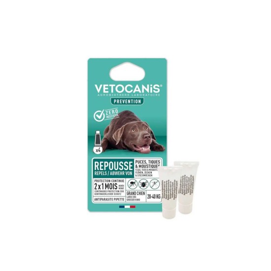 Vetocanis atbaidantis užlašinamas tirpalas šunims (virš 20kg), N2 Vetocanis atbaidantis užlašinamas tirpalas šunims (virš 20kg), N2