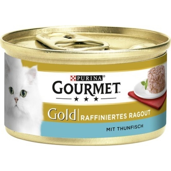 Gourmet Gold Ragout konservai katėms su tunu Gourmet Gold Ragout konservai katėms su tunu