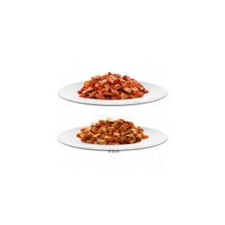 Felix Sensations Pouches Jelly konservai katėms su sardinėmis, lašiša, jūrų lydeka ir upėtakiais