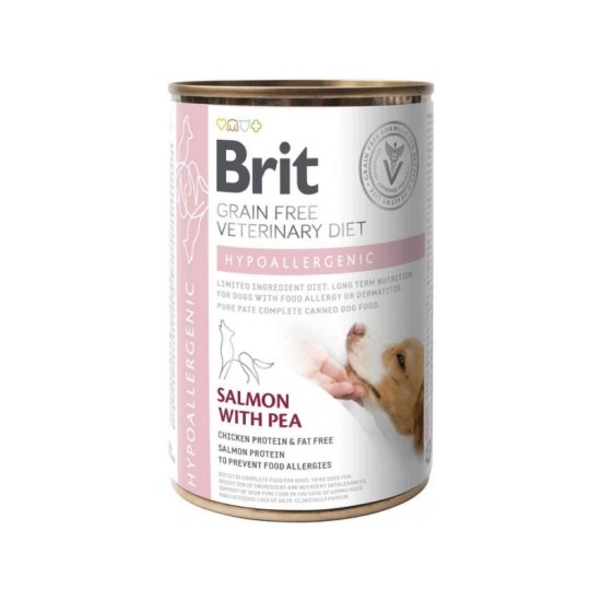 Brit GF Veterinary Diets Hypoallergenic konservai šunims