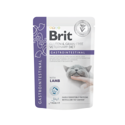 Brit GF Veterinary Diets Gastrointestinal konservai katėms su ėriena
