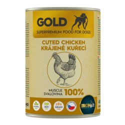 IRONpet Gold Dog Chicken cut muscle vištienos raumens konservai šunims IRONpet Gold Dog Chicken cut muscle vištienos raumens konservai šunims
