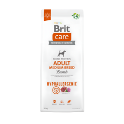 BRIT CARE Adult HP Medium Breed Lamb & Rice sausas maistas šunims