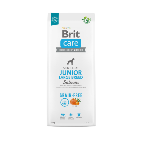 Brit Care Grain-free Junior Large Breed Salmon & Potato sausas maistas šunims Brit Care Grain-free Junior Large Breed Salmon & Potato sausas maistas šunims