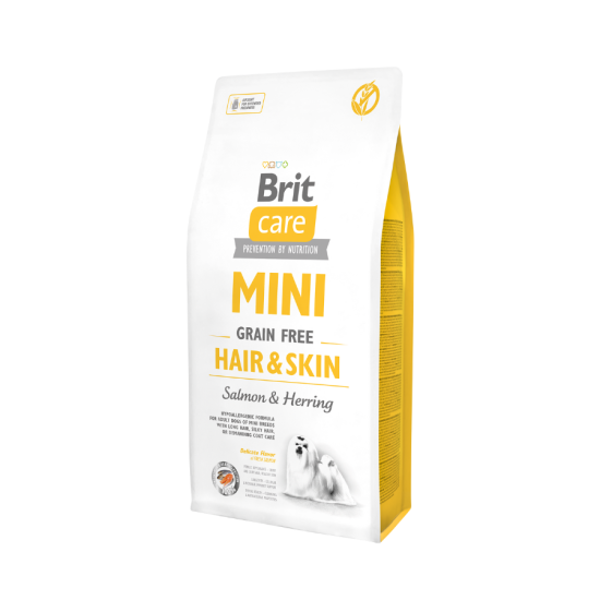 Brit Care Mini Hair&Skin sausas maistas šunims 