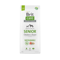 Brit Care Sustainable Senior Chicken&Insect sausas maistas šunims