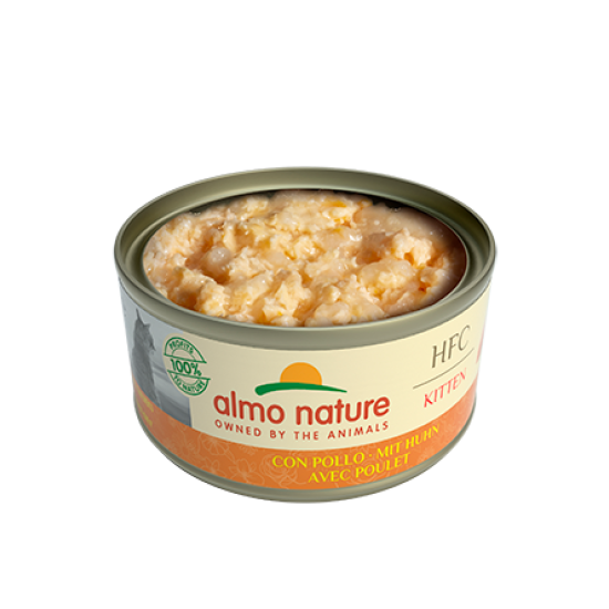 Almo Nature HFC Kitten Chicken vištienos konservai jaunoms katėms