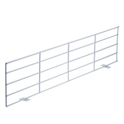 Apsauginės grotelės langams, 62x16-8 cm, baltos spalvos