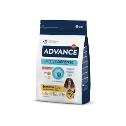 Advance Sensitive Medium sausas maistas šunims su lašiša Advance Sensitive Medium sausas maistas šunims su lašiša