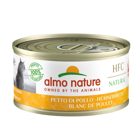 Almo Nature HFC Chicken Breast vištienos krūtinėles konservai katėms