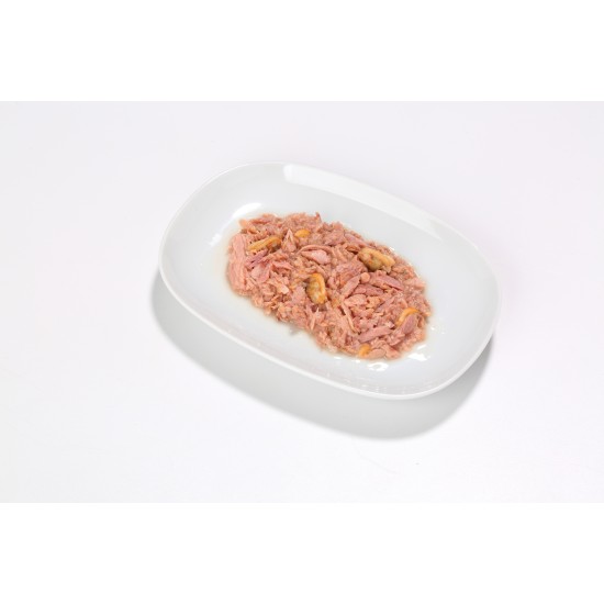 Almo Nature HFC Tuna with Clams konservai katėms su tunu ir moliuskais 