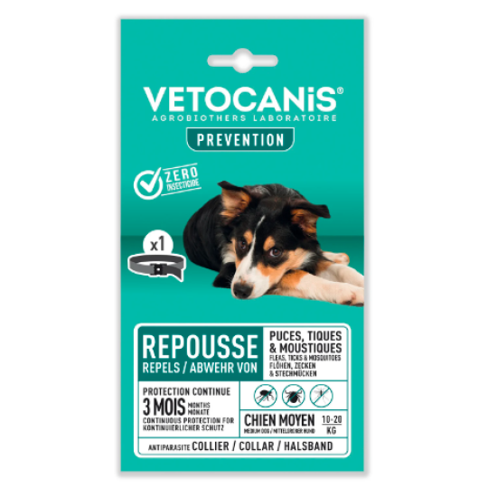 Vetocanis atbaidantis antkaklis šunims 10-20kg