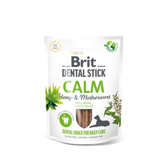 Skanėstas šunims Brit Dental Stick skanėstas Calm Hemp&Motherwort 7 vnt., 251 g
