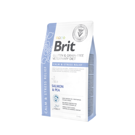 Brit GF Veterinary Diets Cat Calm Stress Relief sausas maistas katėms