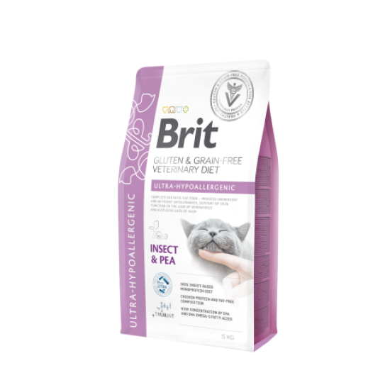 Brit GF Veterinary Diets Cat Ultra-Hypoallergenic sausas maistas katėms
