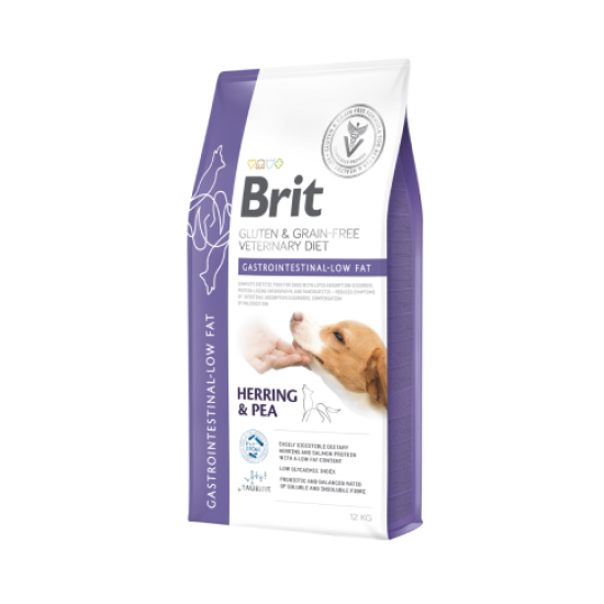 Brit GF Veterinary Diets Dog Gastrointestinal - Low Fat sausas maistas šunims