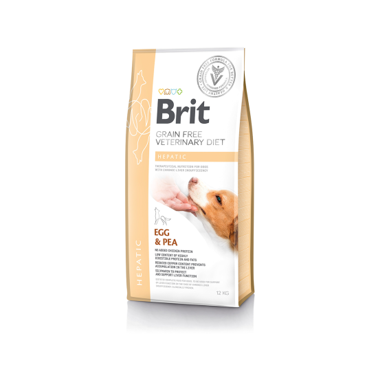 Brit GF Veterinary Diets Dog Hepatic sausas maistas šunims