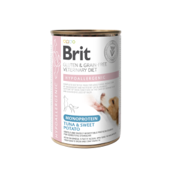 Brit GF Veterinary Diets konservai šunims Hypoallergenic Monoprotein Tuna