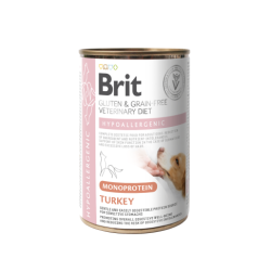 Brit GF Veterinary Diets konservai šunims Hypoallergenic Monoprotein Turkey