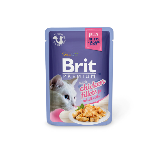 Brit Premium Delicate Chicken in Jelly konservai katėms su vištiena