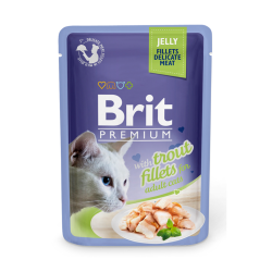 Brit Premium Delicate Trout in Jelly konservai katėms su upėtakiu Brit Premium Delicate Trout in Jelly konservai katėms su upėtakiu