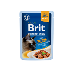Brit Premium Delicate Tuna in Gravy konservai katėms su tunu Brit Premium Delicate Tuna in Gravy konservai katėms su tunu
