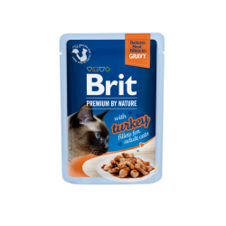 Brit Premium Delicate Turkey in Gravy konservai katėms su kalakutiena Brit Premium Delicate Turkey in Gravy konservai katėms su kalakutiena