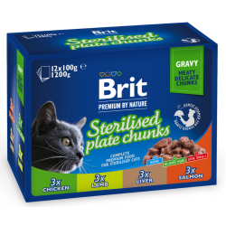 Brit Premium Cat Sterilised Plate konservai sterilizuotoms katėms Brit Premium Cat Sterilised Plate konservai sterilizuotoms katėms