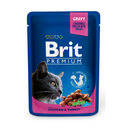 Brit Premium Chicken & Turkey konservai katėms Brit Premium Chicken & Turkey konservai katėms