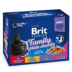 Brit Premium Family Plate konservai katėms