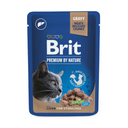Brit Premium Liver for Sterilised konservai sterilizuotoms katėms Brit Premium Liver for Sterilised konservai sterilizuotoms katėms
