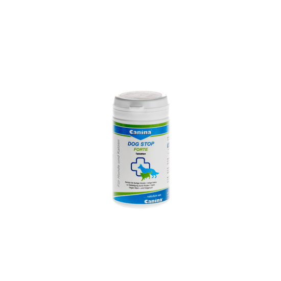 Canina Dog-Stop Dragees Forte tabletės šunims ir katėms Canina Dog-Stop Dragees Forte tabletės šunims ir katėms