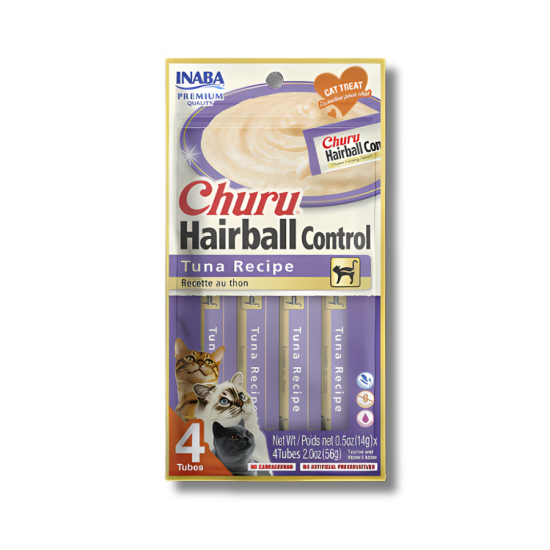 Churu Cat Hairball Control Tuna skanėstas katėms Churu Cat Hairball Control Tuna skanėstas katėms
