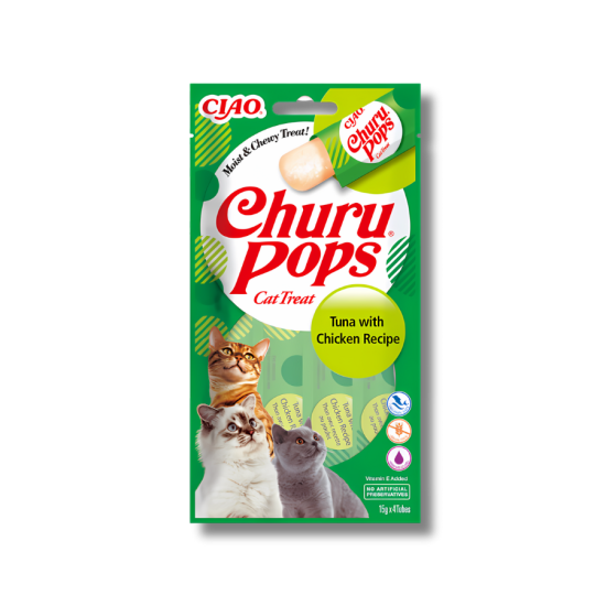 Churu Cat skanėstas Pops Tuna Chicken Churu Cat skanėstas Pops Tuna Chicken