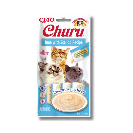 Churu Cat skanėstas Tuna Scallop