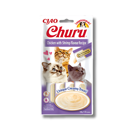 Churu Cat skanėstas Chicken Shrimp Churu Cat skanėstas Chicken Shrimp