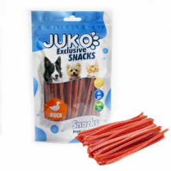 Skanėstas šunims JUKO Snacks Duck Thin Strips antienos juostelės, 70 g Skanėstas šunims JUKO Snacks Duck Thin Strips antienos juostelės, 70 g