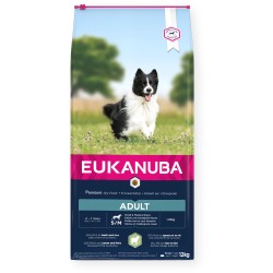 Eukanuba Mini & Medium Adult su ėriena ir ryžiais
