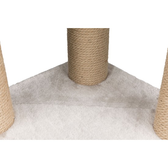 Kačių draskyklė Trixie Ivan, 39 cm x 39 cm x 82 cm, šviesiai pilkos spalvos