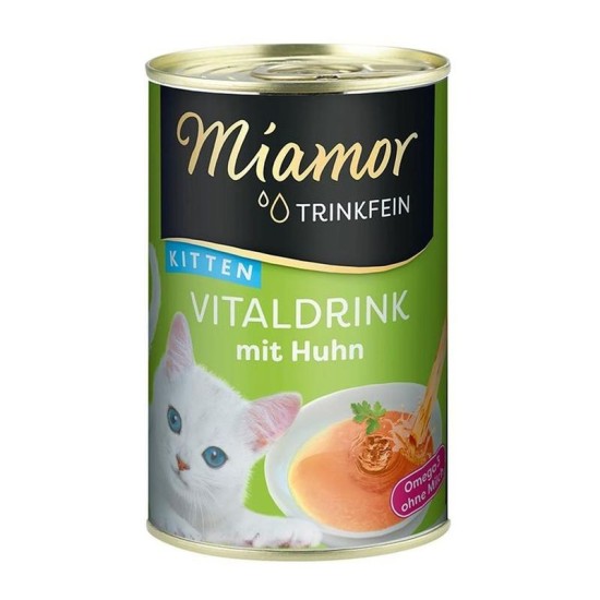 Miamor Trinkfein Vitaldrink kitten geriamieji konservai jauniems kačiukams su vištiena