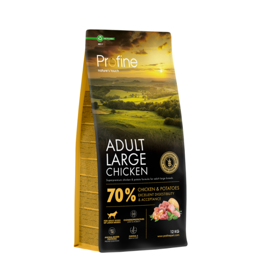 Profine Adult Large Breed Chicken & Potatoes sausas pašaras šunims