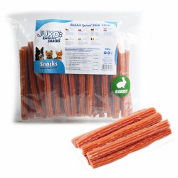 Skanėstas šunims JUKO Snacks Rabbit Spiral Stick 12 cm su triušiena, 500 g Skanėstas šunims JUKO Snacks Rabbit Spiral Stick 12 cm su triušiena, 500 g