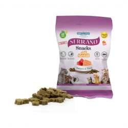 Skanėstai katėms Serrano Snack Cat AntiHairball Salmon & Tuna su lašiša ir tunu, 50 g Skanėstai katėms Serrano Snack Cat AntiHairball Salmon & Tuna su lašiša ir tunu, 50 g