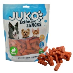 Skanėstai šunims JUKO Snacks Rabbit Spiral Stick 2 cm su triušiena, 250 g Skanėstai šunims JUKO Snacks Rabbit Spiral Stick 2 cm su triušiena, 250 g