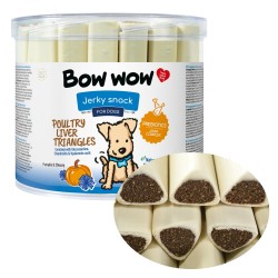 Skanėstai šunims BOW WOW Jerky snack su paukštienos kepenimis, 45 vnt. Skanėstai šunims BOW WOW Jerky snack su paukštienos kepenimis, 45 vnt.