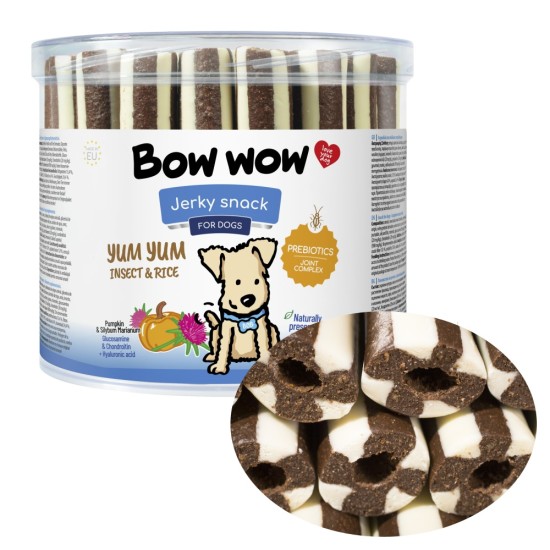 Skanėstai šunims BOW WOW Jerky snack su vabzdžiais ir ryžiais, 35 vnt
